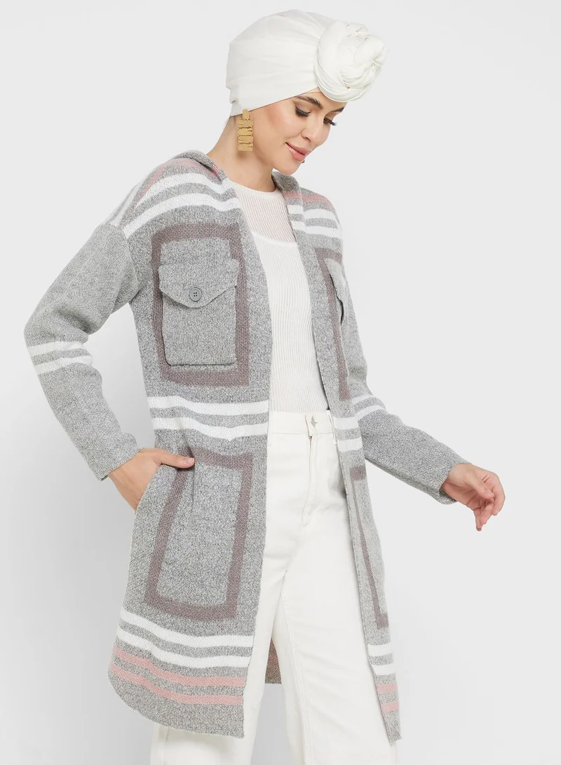 Khizana Printed Cardigan