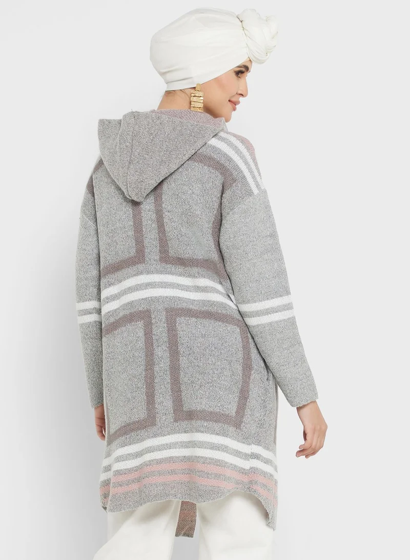 Khizana Printed Cardigan