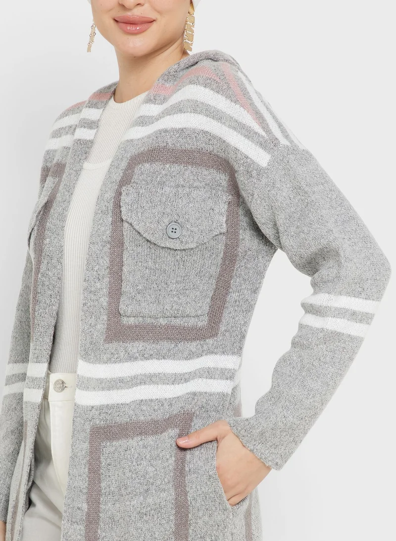 Khizana Printed Cardigan
