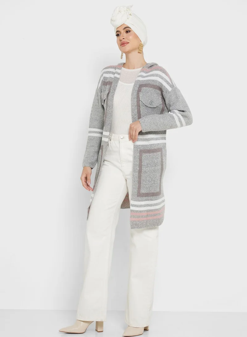 Khizana Printed Cardigan