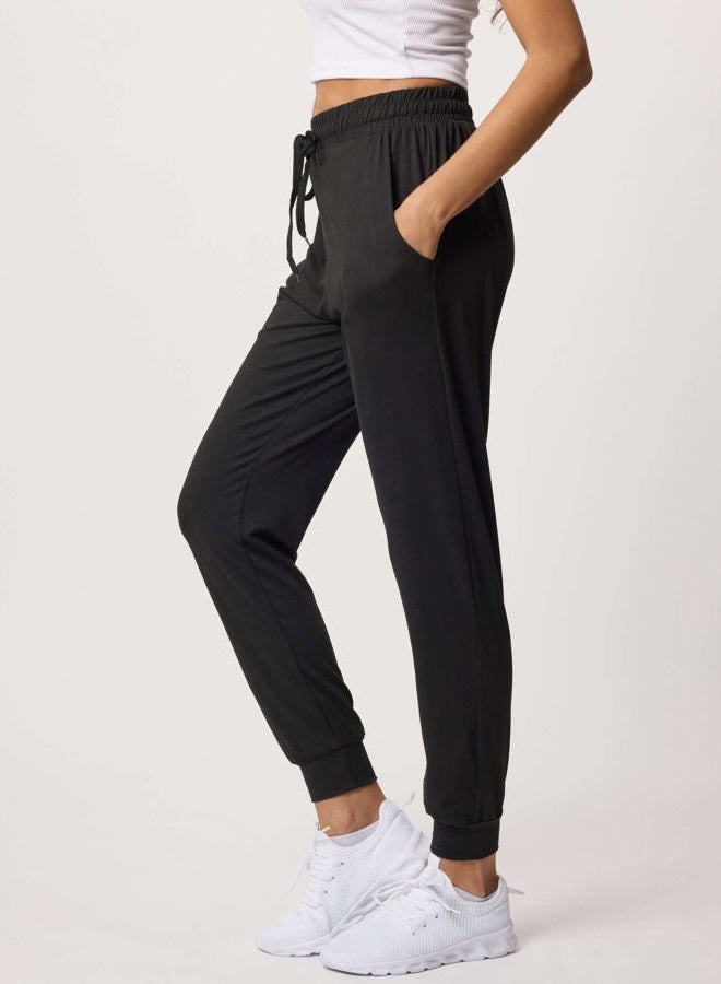 REALESSENTIALS 3 Pack: Women's Ultra-Soft Lounge Joggers Sweatpants Athletic Yoga Pants with Pockets (Available in Plus), Set 17, XL - Image 5