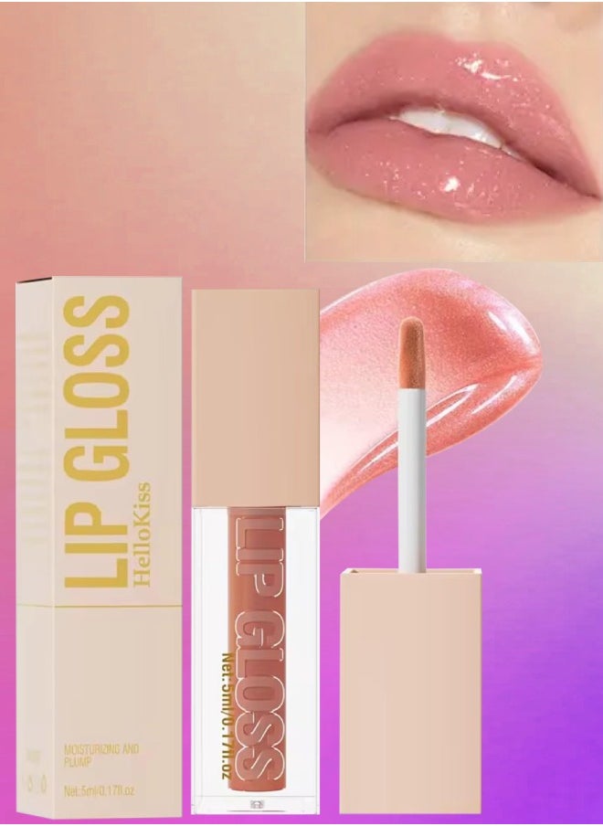 HelloKiss Ultra Glossy Lip Gloss Moisturizing Plump Moist Soft Lip Lifter Gloss Light Fine Texture Lipstick Lip Color Lip Oil Lip Gloss Plumper Volumizing lip Makeup Lip Gloss Oil 03  - Image 1