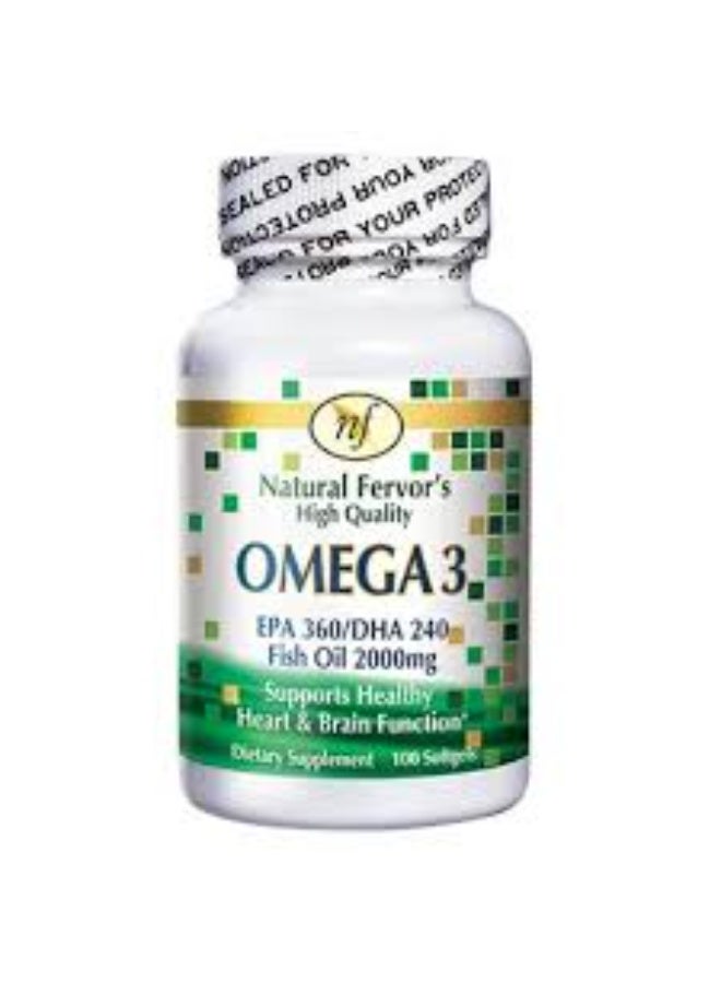 نيوتريفاكتور كبسولات زيت السمك أوميغا 3 من نيوتريفاكتور، 100 كبسولة هلامية