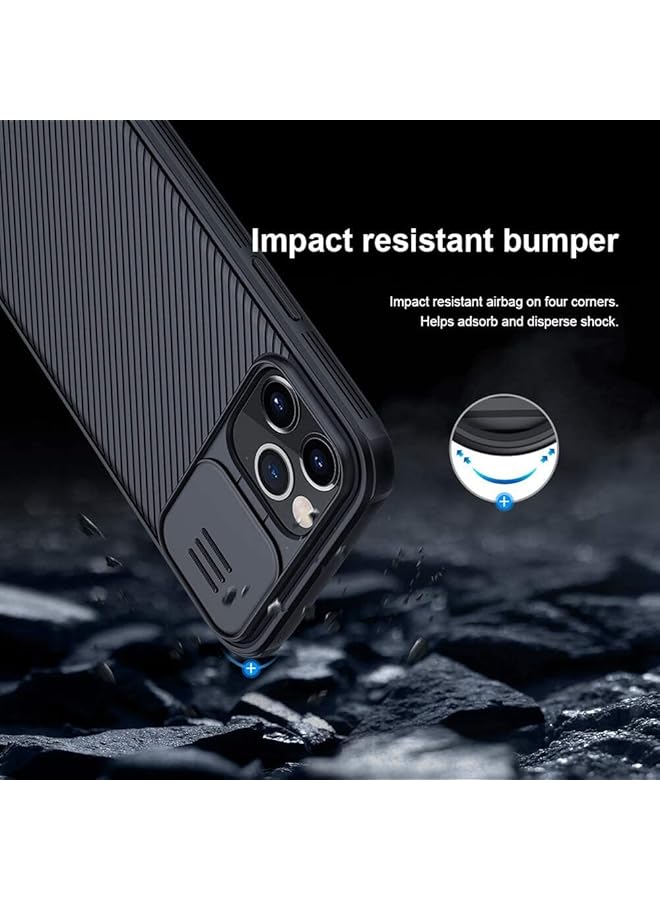 Nillkin Case For Iphone 12 12 Pro Cover Hard Camshield With Camera Slide Protective Cover Perfect Design Compatible With Iphone 12 Iphone 12 Pro 6.1 Inch Black - Image 4