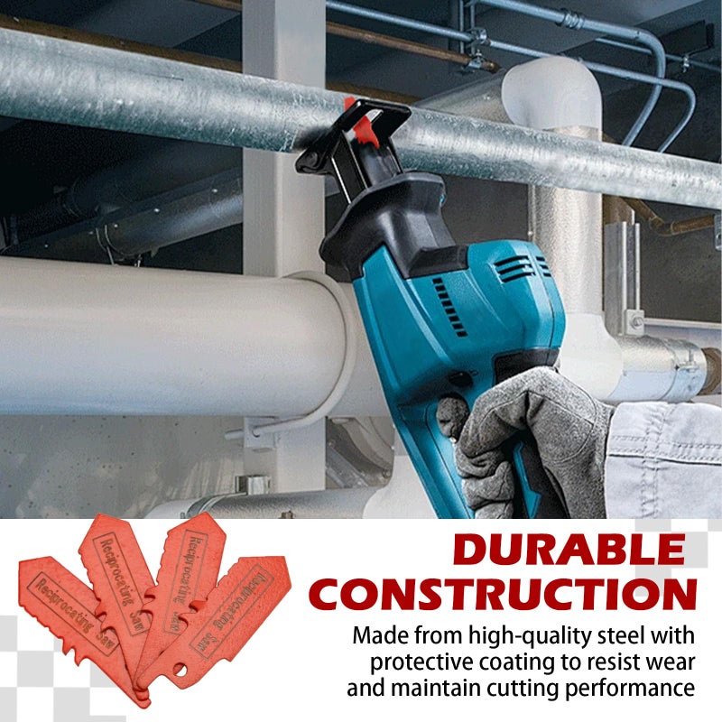 Verplexter 2-Pack Reciprocating Saw Blades for Drywall and Plaster Cutting - Image 5