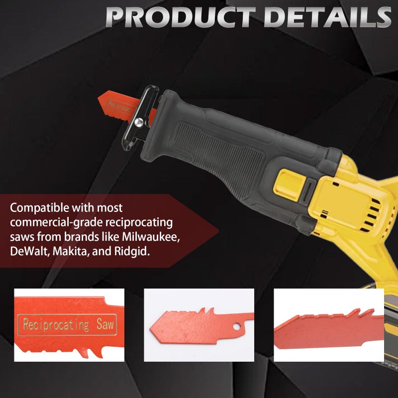 Verplexter 2-Pack Reciprocating Saw Blades for Drywall and Plaster Cutting - Image 3