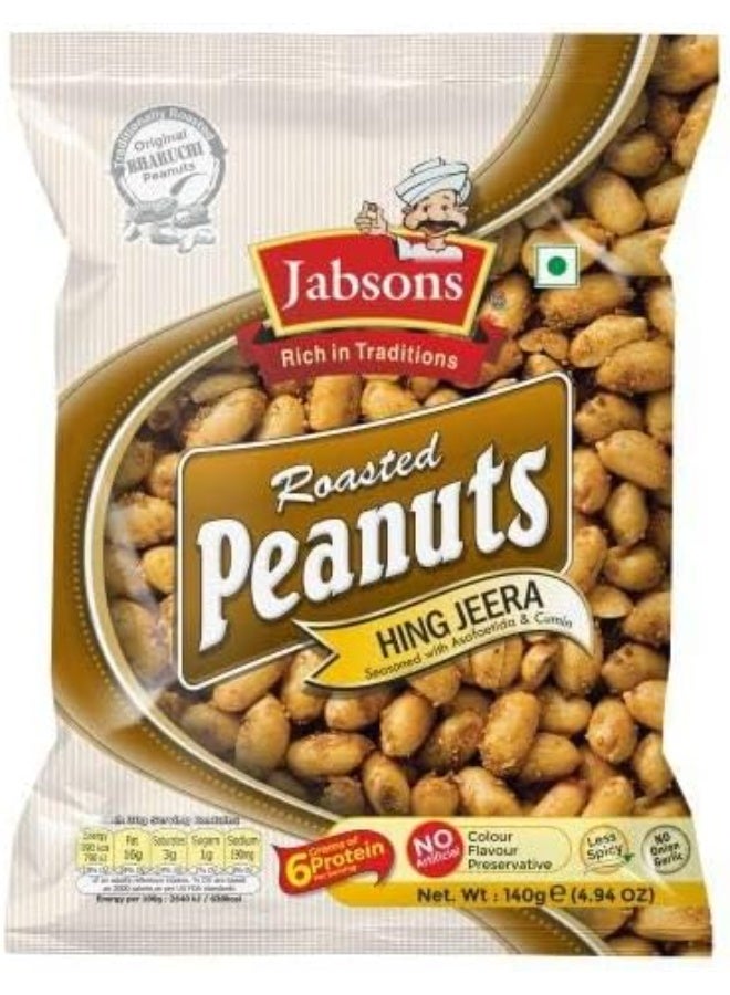 Jabsons Assorted Peanuts Traditional Indian Flavored Snack (Pack of 6) - Image 2