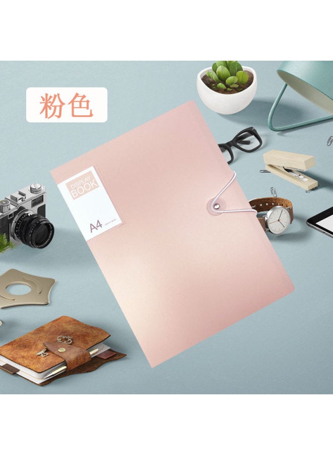 هاويماي ملف A4 لتخزين الكتب، حقيبة متعددة الطبقات لتخزين الأوراق والاختبارات، دفتر معلومات، لوازم طلابية ومكتبية بألوان موراندي - Image 1