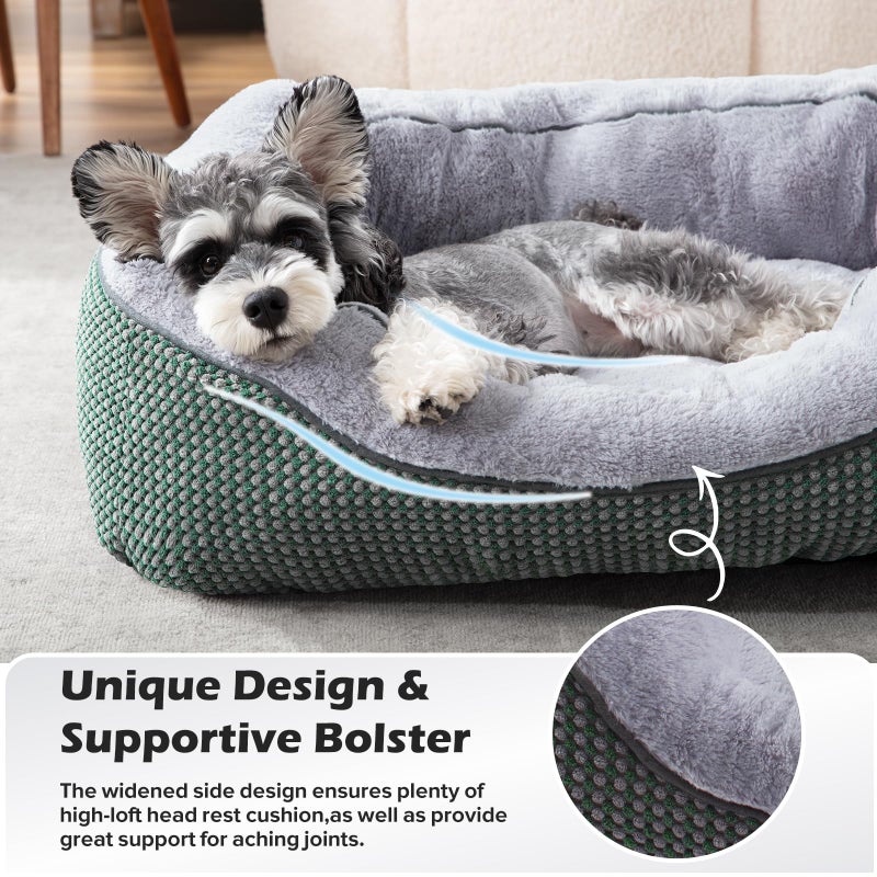 INVENHO Small Dog Bed Orthopedic Warming Soft Calming Sleeping Durable with Anti-Slip Bottom - Image 4