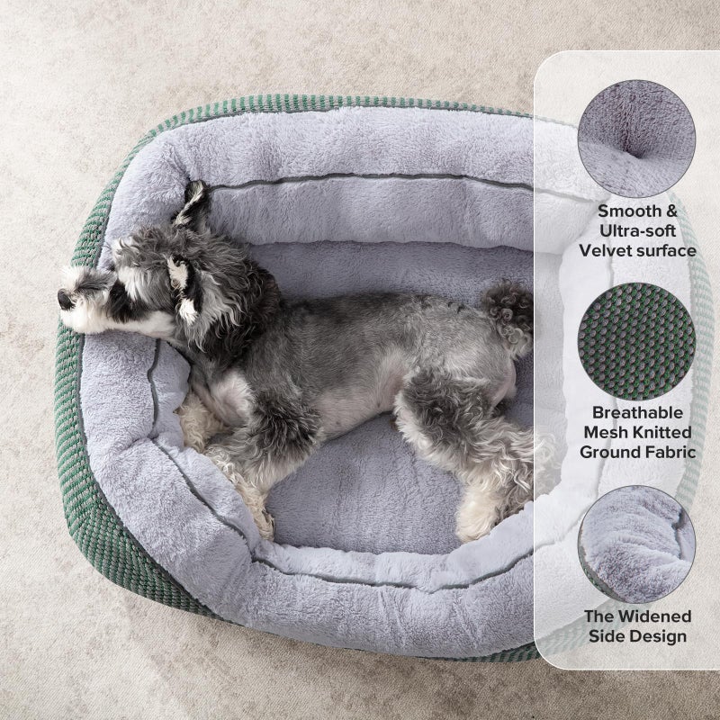 INVENHO Small Dog Bed Orthopedic Warming Soft Calming Sleeping Durable with Anti-Slip Bottom - Image 2