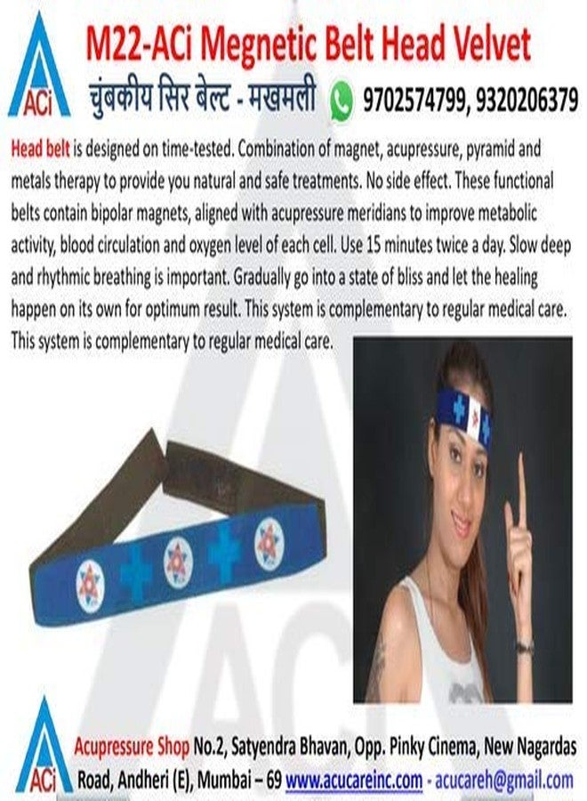 اسي حزام رأس مغناطيسي مخملي من ACi لتخفيف الصداع - Image 2
