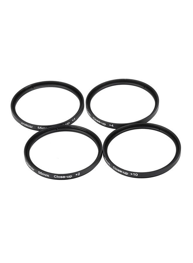 NIBEMINENT Macro Close-Up Lens Filter Set Black/Clear  - Image 3