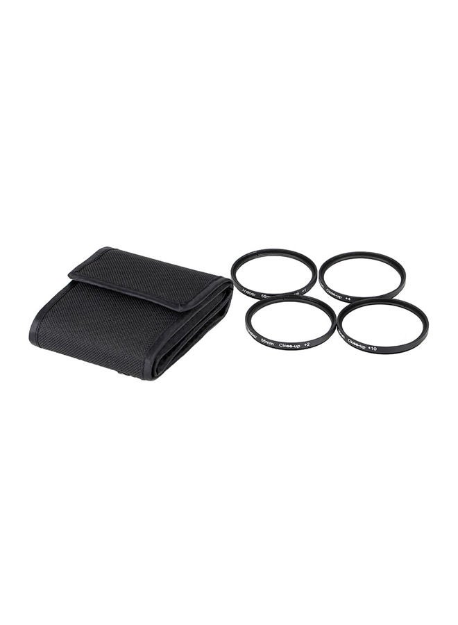 NIBEMINENT Macro Close-Up Lens Filter Set Black/Clear  - Image 2