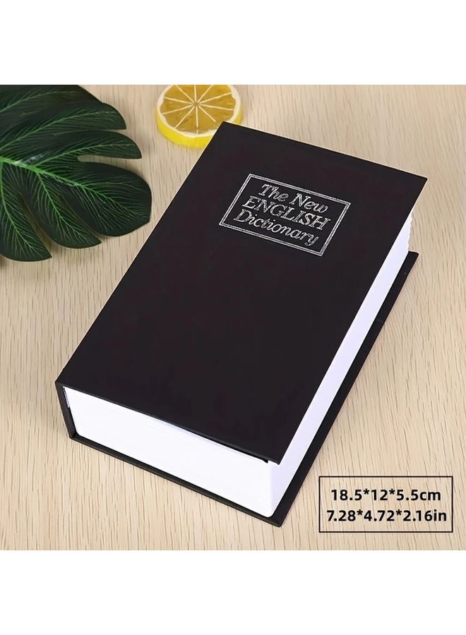 Durable Iron Book Safe Box Hidden Compartment For Valuables Charcoal Color - Image 1