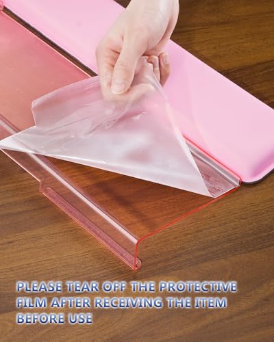 Laborio Computer Keyboard Wrist Rest Stand for Desktop Keyboard Holder for Easy Typing with Wrist Pad for Office Desk Home School Pink - Image 3