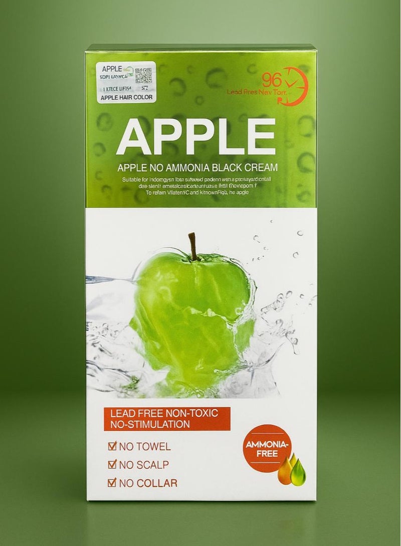 APPLE COSMETIC Apple No Ammonia Hair Color Black 1000ml