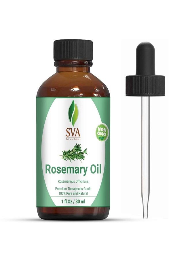 SVA Organics SVA Organics Rosemary Essential Oil 1 Oz Pure & Natural for Skin, Face, Hair Care, Aromatherapy, Diffuser, Hair Growth, Conditioner - Image 1