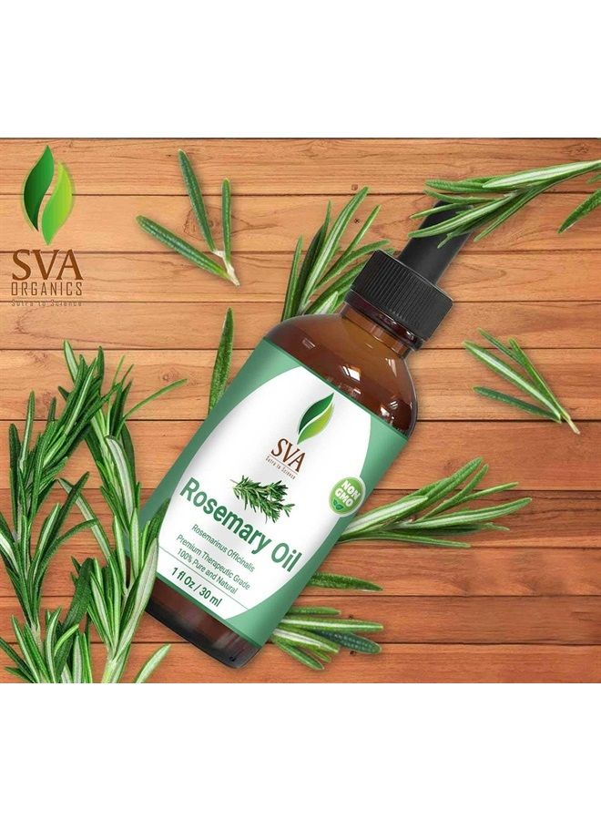 SVA Organics SVA Organics Rosemary Essential Oil 1 Oz Pure & Natural for Skin, Face, Hair Care, Aromatherapy, Diffuser, Hair Growth, Conditioner - Image 5
