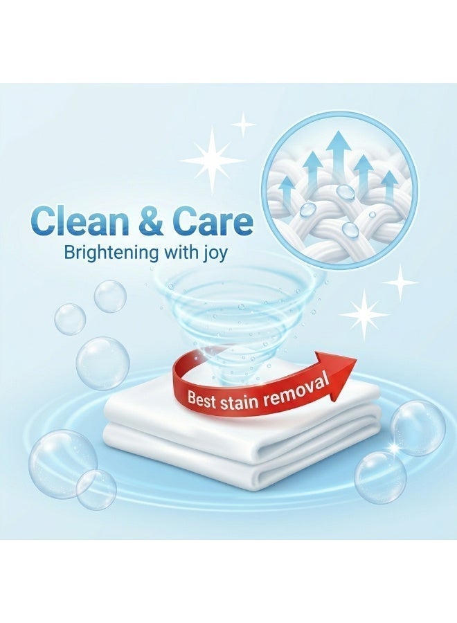 Clean and Care Clean & Care Detergent Powder 5kg Combo Set includes 2.5kg Lemon & 2.5kg Jasmine Advanced Stain Removal & Brightening with Joy for Top & Front Load Machines - Image 2