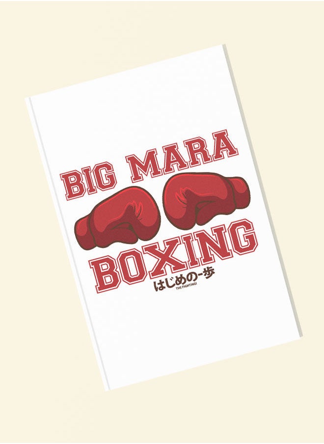 LIT - Hajime No Ippo A5 Notebook Hajime No Ippo A5 Size Soft Bind Notebook Big Mara Design Soft Bind Notebook Big Mara boxing Anime Gym Kickboxing Big Mara-Anime Fan Gift - Image 1