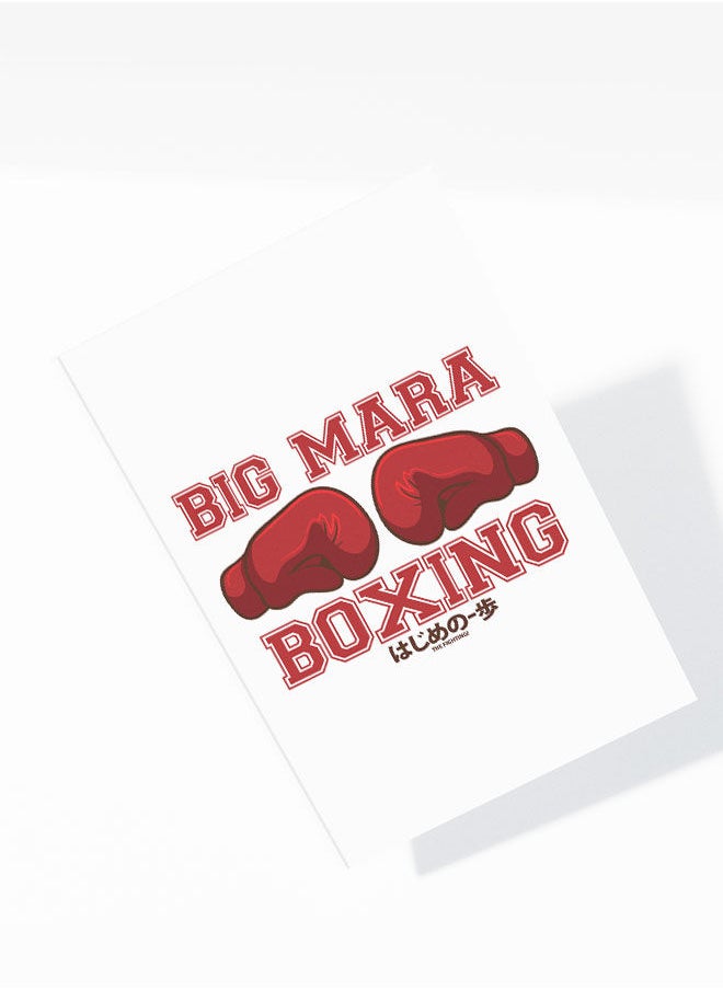 LIT - Hajime No Ippo A5 Notebook Hajime No Ippo A5 Size Soft Bind Notebook Big Mara Design Soft Bind Notebook Big Mara boxing Anime Gym Kickboxing Big Mara-Anime Fan Gift - Image 1