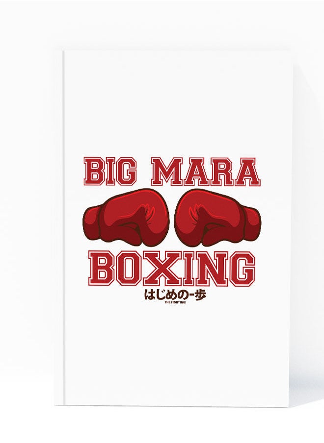LIT - Hajime No Ippo A5 Notebook Hajime No Ippo A5 Size Soft Bind Notebook Big Mara Design Soft Bind Notebook Big Mara boxing Anime Gym Kickboxing Big Mara-Anime Fan Gift - Image 1