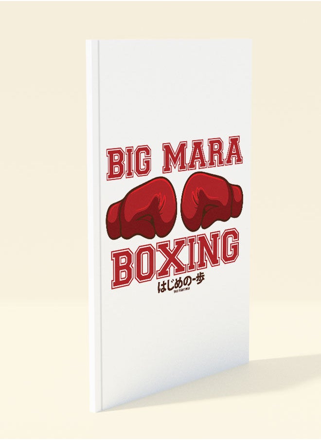 LIT - Hajime No Ippo A5 Notebook Hajime No Ippo A5 Size Soft Bind Notebook Big Mara Design Soft Bind Notebook Big Mara boxing Anime Gym Kickboxing Big Mara-Anime Fan Gift - Image 1