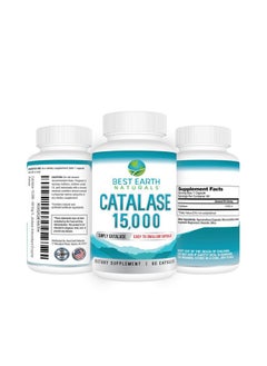 Best Earth Naturals Catalase Supplement 15,000 - Hair Supplements for Strong Hair - 60 Capsules (60-Day Supply)  - Image 2