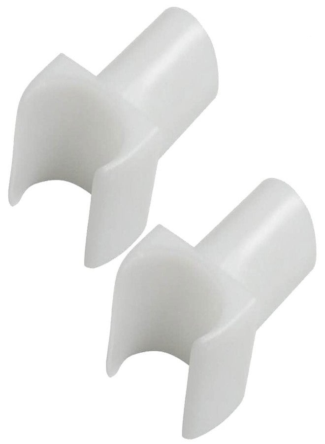 eOnekart White Nylon Seat Rail Glide for Fixed Arm Wheelchair (2 Large) - Image 1