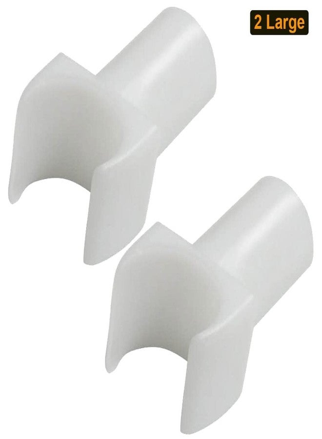 eOnekart White Nylon Seat Rail Glide for Fixed Arm Wheelchair (2 Large) - Image 2