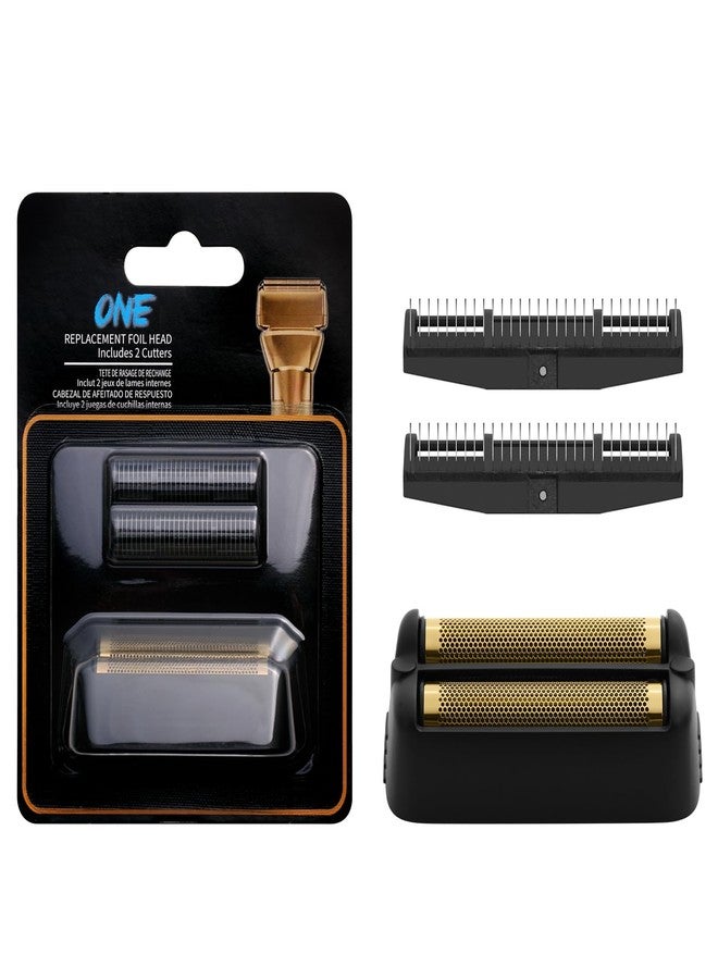 Amorka FX79RF2MB Replacement Foil and Cutters for BaBylissPRO FXONE Double Foil Stick Shaver, Hypoallergenic Extra-close Shaver Replacement Head, Matte Black - Image 1