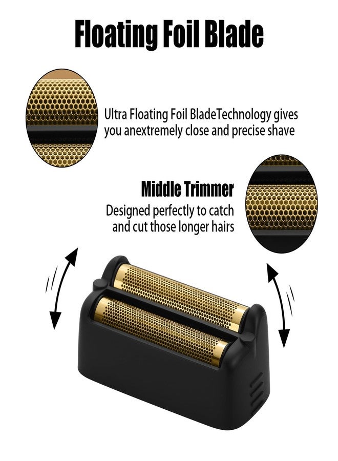 Amorka FX79RF2MB Replacement Foil and Cutters for BaBylissPRO FXONE Double Foil Stick Shaver, Hypoallergenic Extra-close Shaver Replacement Head, Matte Black - Image 4