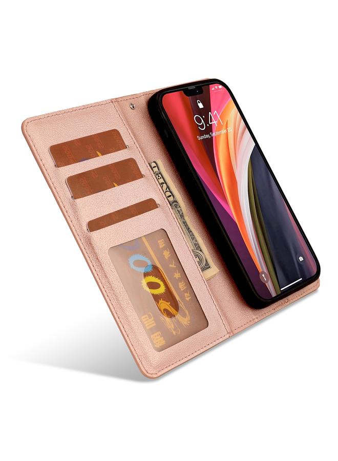 Zaboon Case For iPhone 12 mini Ultra-thin Separable Magnetic Horizontal Flip Leather Case with Card Slot & Wallet - Image 4