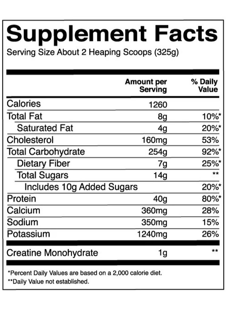Rule One Proteins Rule 1 Mass Gainer - Chocolate Fudge  - (5.20 kg) - Image 2