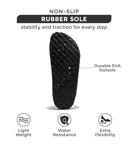 Project Cloud Genuine Leather Flat Sandals Women 2025 Beach Essentials Womens Sandals Memory Foam Vacation Essentials Slides for Women Footwear (Venita, blksu, 7.5) - Image 4