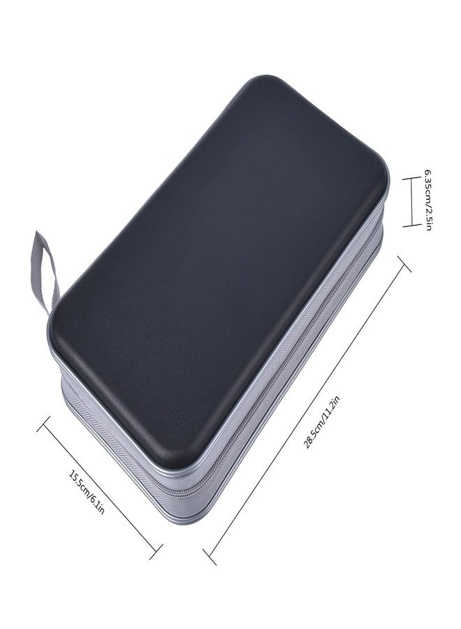 UENTIP CD Case,96 Capacity CD Holder Hard Plastic CD Storage Wallet Protective CD/DVD Case Holder for Car Home Travel (96, Black) - Image 4