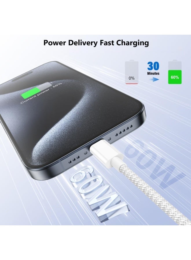 كابل شحن فائق السرعة من النوع C إلى النوع C بطول 1 متر + أداة إخراج بطاقة SIM لأجهزة iPhone 17/16/15، وiPad، وiPad mini 7، وMacBook Pro، وSamsung S26 Ultra/S25 Ultra/S24/23، وHuawei P70 - Image 5