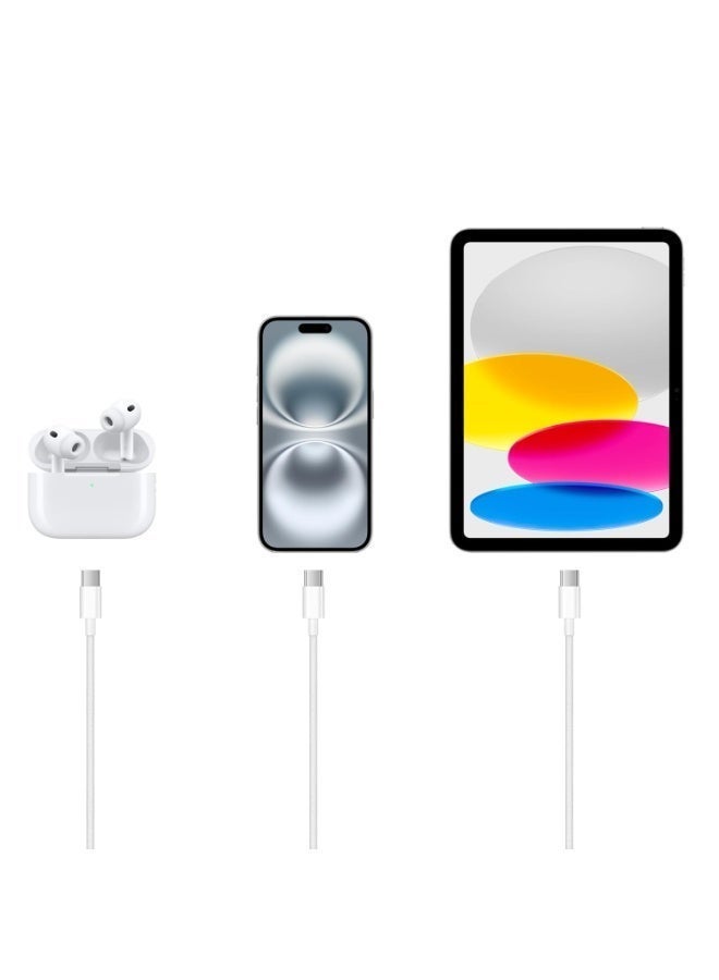 كابل شحن فائق السرعة من النوع C إلى النوع C بطول 1 متر + أداة إخراج بطاقة SIM لأجهزة iPhone 17/16/15، وiPad، وiPad mini 7، وMacBook Pro، وSamsung S26 Ultra/S25 Ultra/S24/23، وHuawei P70 - Image 4
