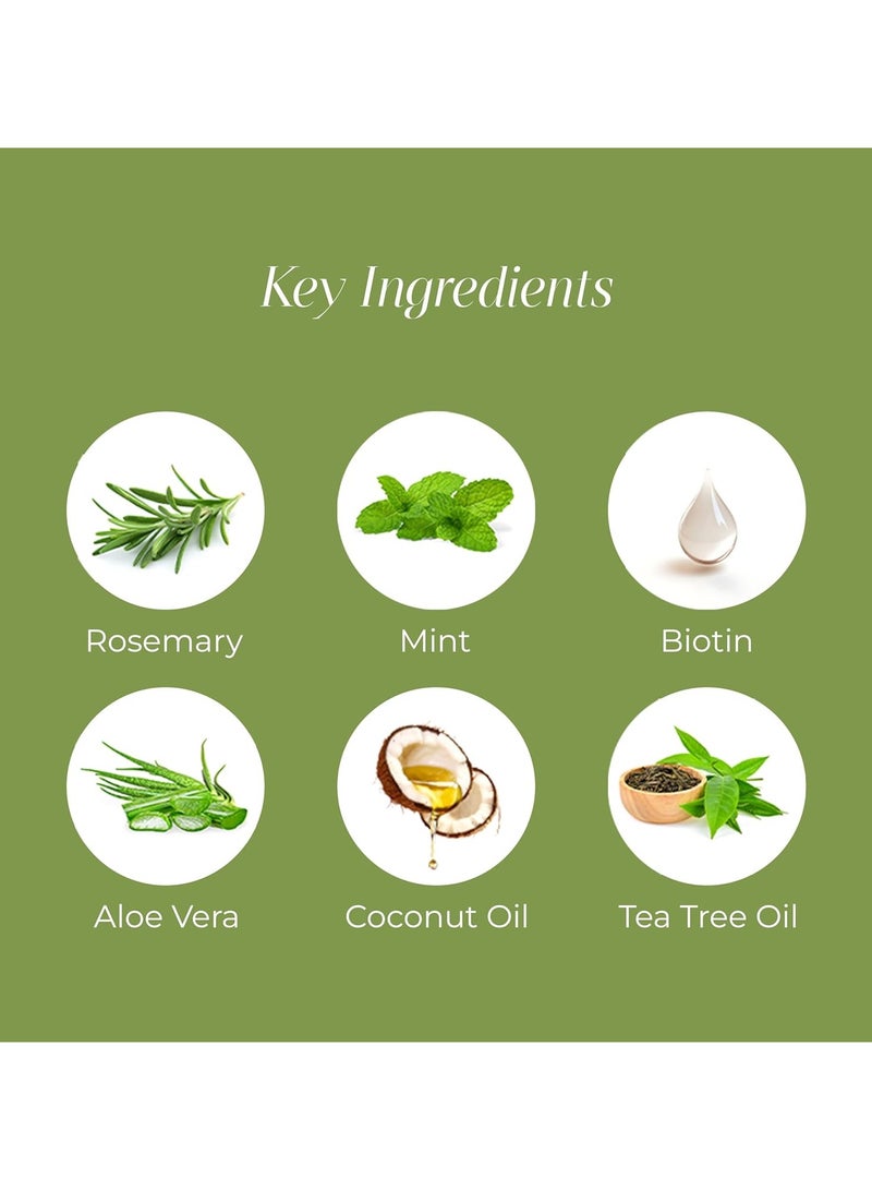 غوري زيت إكليل الجبل وزيت النعناع والبيوتين لنمو الشعر والتحكم في تساقط الشعر وتغذية فروة الرأس - Image 3