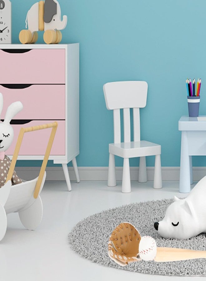 Garneck 2 Sets Miniature Baseball Bat and Glove Kit: Dollhouse Sports Decorations Accessories Simulation Tiny Baseball Cake Topper - Kids Birthday Party Favors Photography Props - Image 5