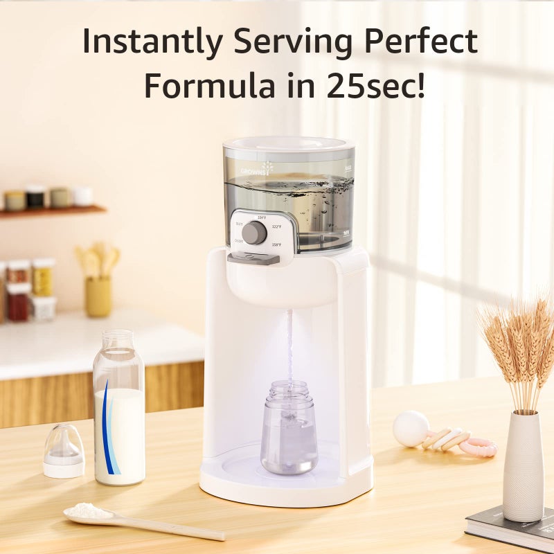 GROWNSY GROWNSY Instant Baby Bottle Warmer, Precise 4 Temperatures Control | Night Light, Midnight Feeding | Warm Water Dispenser for Formula in Seconds | 72H Smart Thermostat, Easy Keep Warm  - Image 2