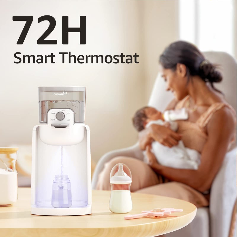 GROWNSY GROWNSY Instant Baby Bottle Warmer, Precise 4 Temperatures Control | Night Light, Midnight Feeding | Warm Water Dispenser for Formula in Seconds | 72H Smart Thermostat, Easy Keep Warm  - Image 4