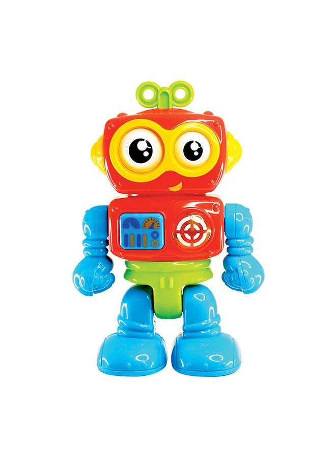 Happy Kids Little Learners My First Little Bot - Eye Rolling, Light And Sound, Multi-Articulated Arms And Legs, 12M+  - Image 3