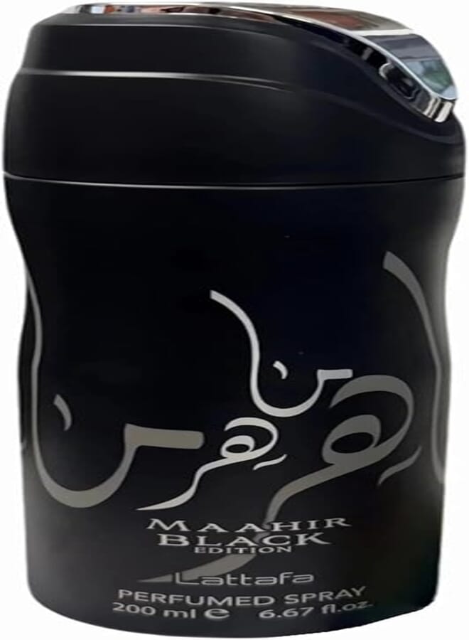 Lattafa Maahir Black Edition Deodorant Perfumed Spray – 200ml