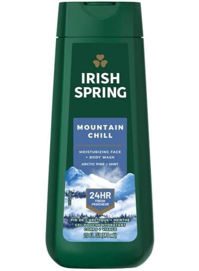 Irish Spring Mountain Chill Moisturizing Face + Body Wash 591ml
