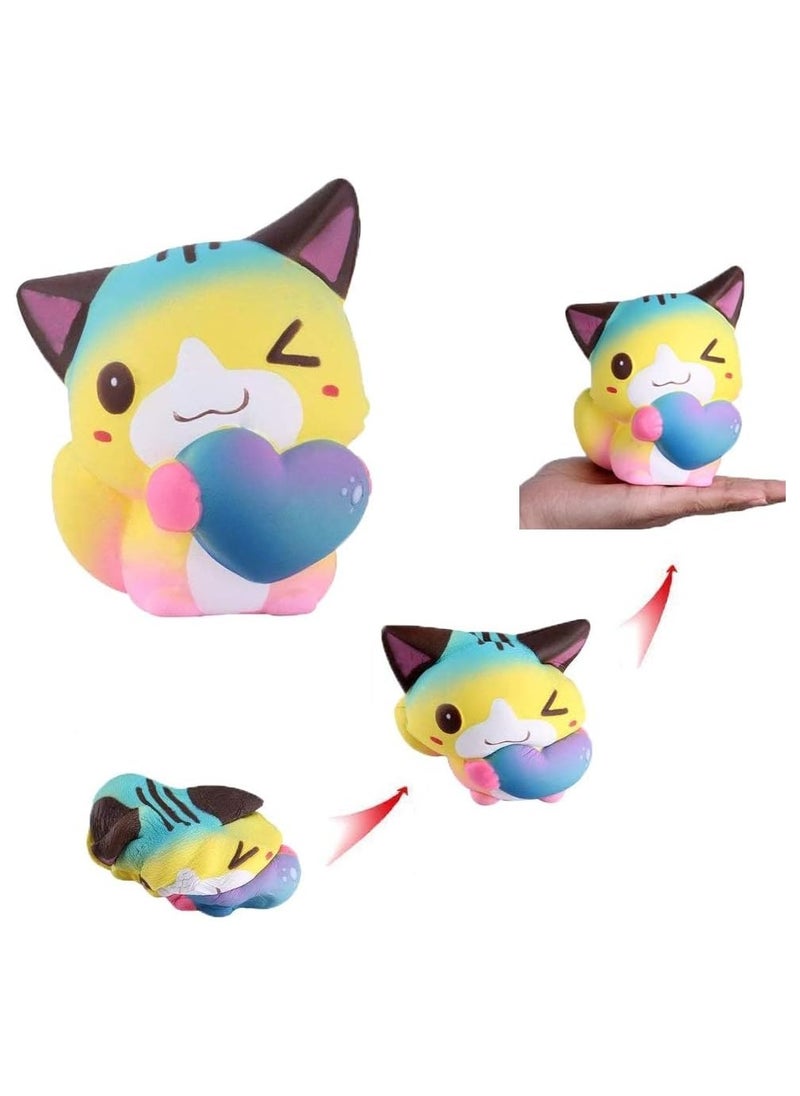 Generic - Stress Ball, Non-Toxic Squeeze Toy, Cute Cat Squishy Toys, Animal Venting Ball, Soft Sensory Relieve Stress Toy, Made of High Quality Materials - Image 1