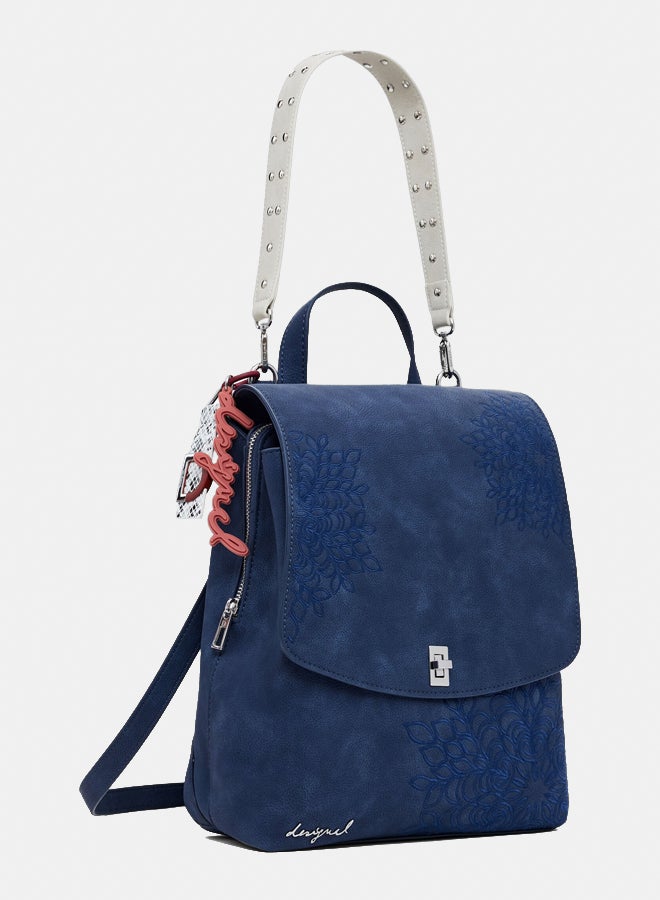 DESIGUAL Small embossed flap backpack - Image 2