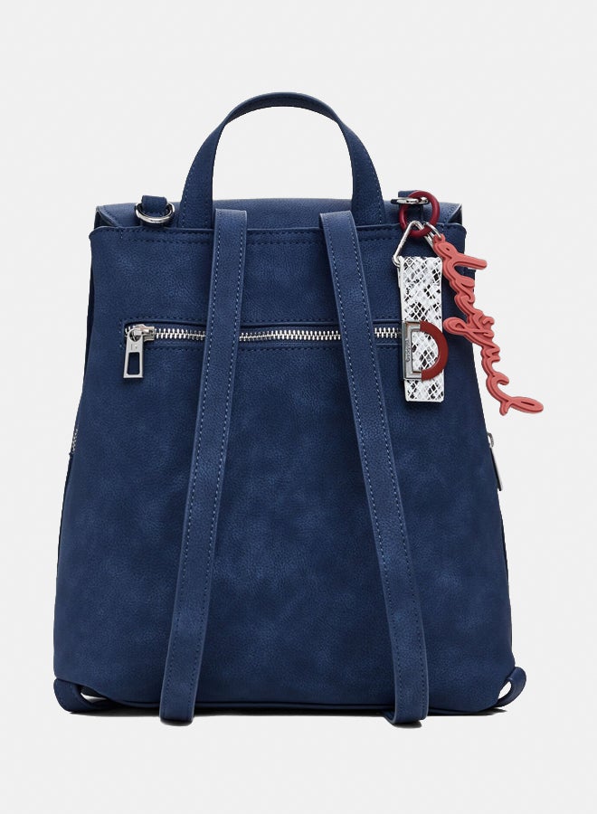 DESIGUAL Small embossed flap backpack - Image 4