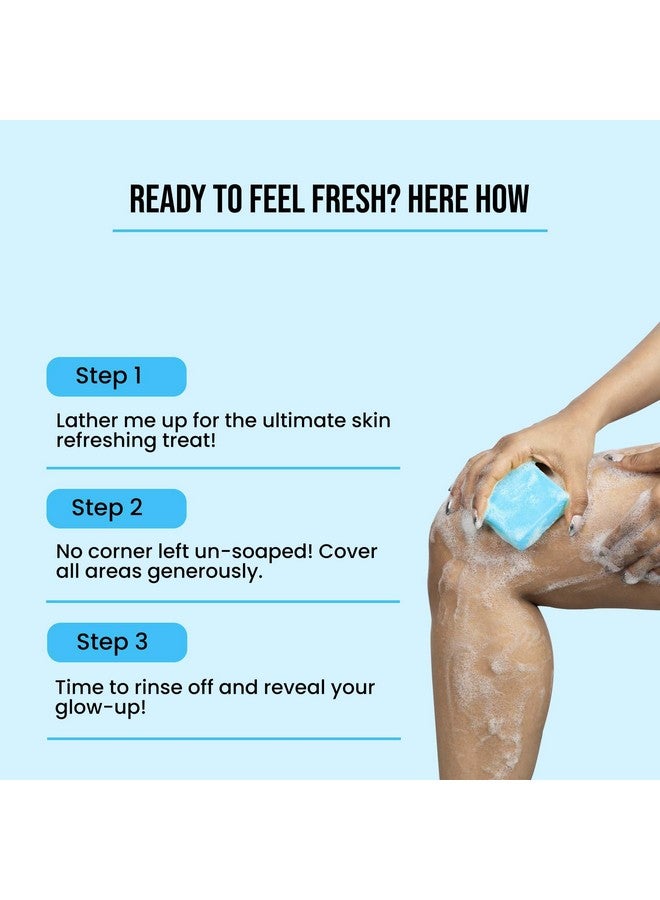 Ghar soaps Aqua Cool Soap Bar For Fresh Soft And Hydrated Skin Made With Vitamin E Coconut Oil & Aloe Vera Parabenfree Ideal For Men & Women For All Skin Types Face And Body (100 Gm) - Image 5