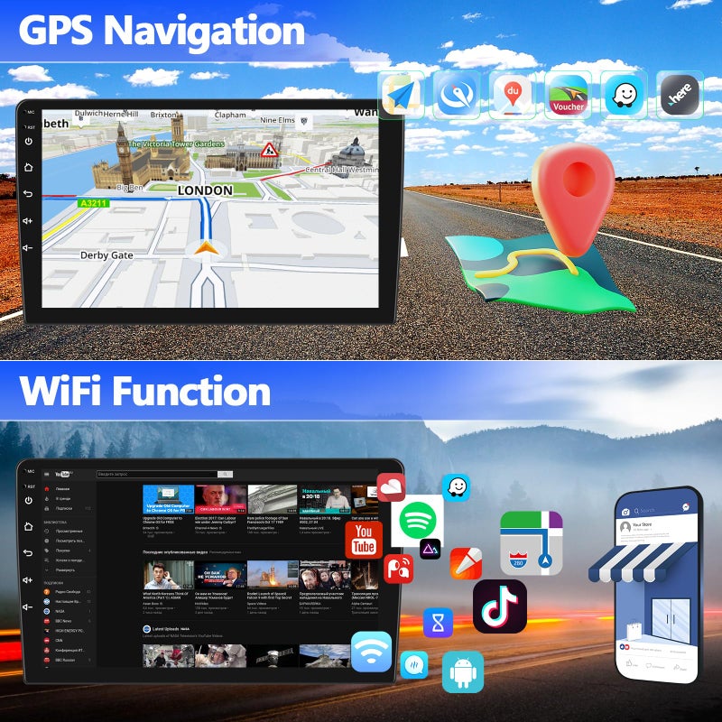 SIXWIN Android Car Stereo for Hyundai Sonata 2010-2015 2G+64G with Carplay Android Auto Mirror Link 9 inch Touchscreen with GPS Navigation WiFi 26UI Bluetooth FM Backup Camera - Image 5